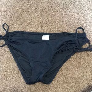 Barely worm size small tied side bikini bottoms